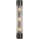 Willard Wall/Vanity Light Wall Light in Urban Bronze, Clear Prismatic Glass