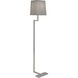 Doughnut 48.75 inch 100 watt Antique Silver Floor Lamp Portable Light in Smoke Gray