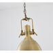 Canada 1 Light 24 inch Brass Single Pendant Lighting Ceiling Light, Satin Gold Metal