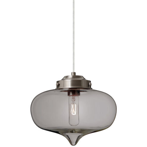 Mira 1 Light Satin Nickel Cord Pendant Ceiling Light
