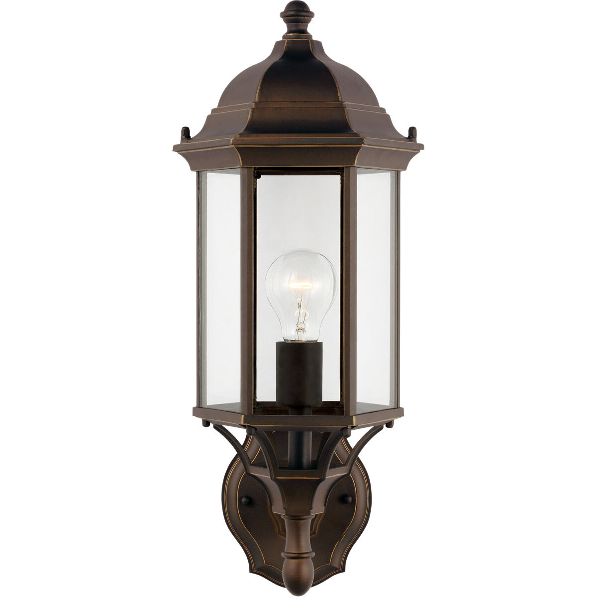 Sevier 1 Light 19.38 inch Antique Bronze Outdoor Wall Lantern, Medium