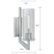 Faceted Sconce Wall Light in Brushed Nickel