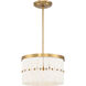 Coronelle 3 Light 16 inch Legacy Brass Convertible Semi-Flush Ceiling Light