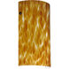 Tamburo 7 1 Light 7 inch Bronze ADA Wall Sconce Wall Light in Incandescent, Amber Cloud Glass