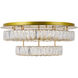 Monroe LED 26 inch Gold Flush Mount Ceiling Light