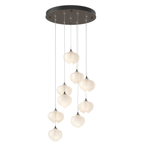 Ume 9 Light 20.5 inch Bronze Pendant Ceiling Light in Frosted, Round