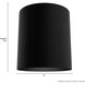 Canoga 1 Light 5 inch Matte Black Flush Mount Ceiling Light, Small