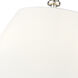 Adorra 3 Light 16 inch Polished Nickel Indoor Semi-Flush Ceiling Light
