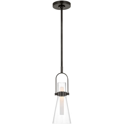 Ian K. Fowler Larkin LED 5.5 inch Bronze Conical Pendant Ceiling Light