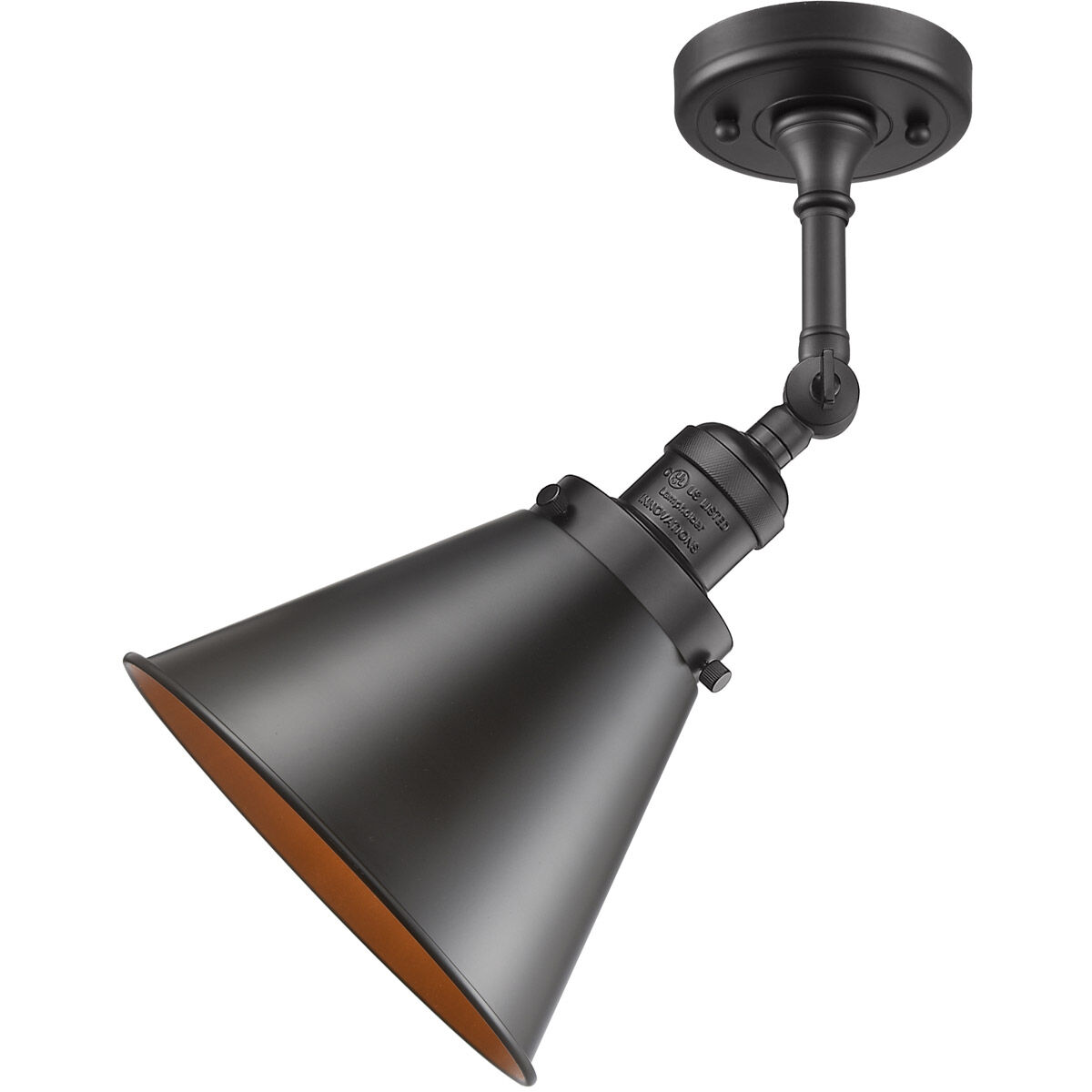 Franklin Restoration Appalachian 1 Light 8 inch Oil Rubbed Bronze Semi-Flush Mount Ceiling Light, Franklin Restoration