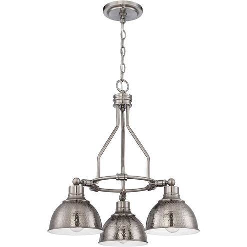 Timarron 3 Light 23 inch Antique Nickel Down Chandelier Ceiling Light