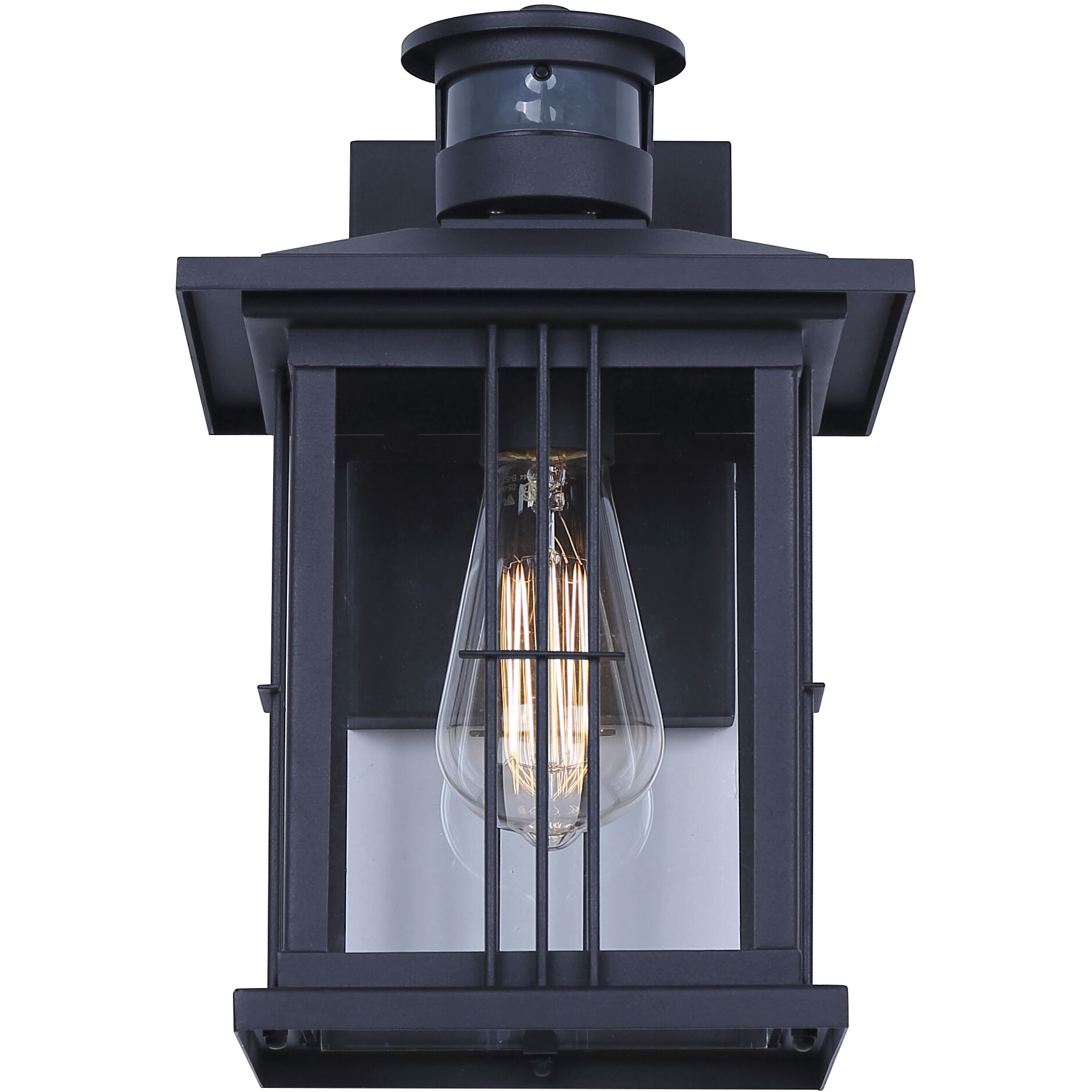 Grant 1 Light 12 inch Black Outdoor Wall Lantern