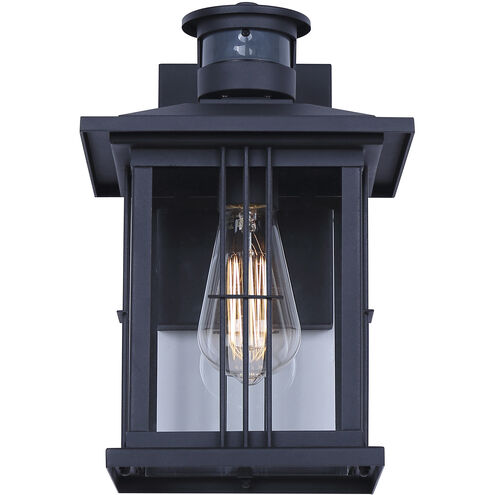 Grant 1 Light 12 inch Black Outdoor Wall Lantern