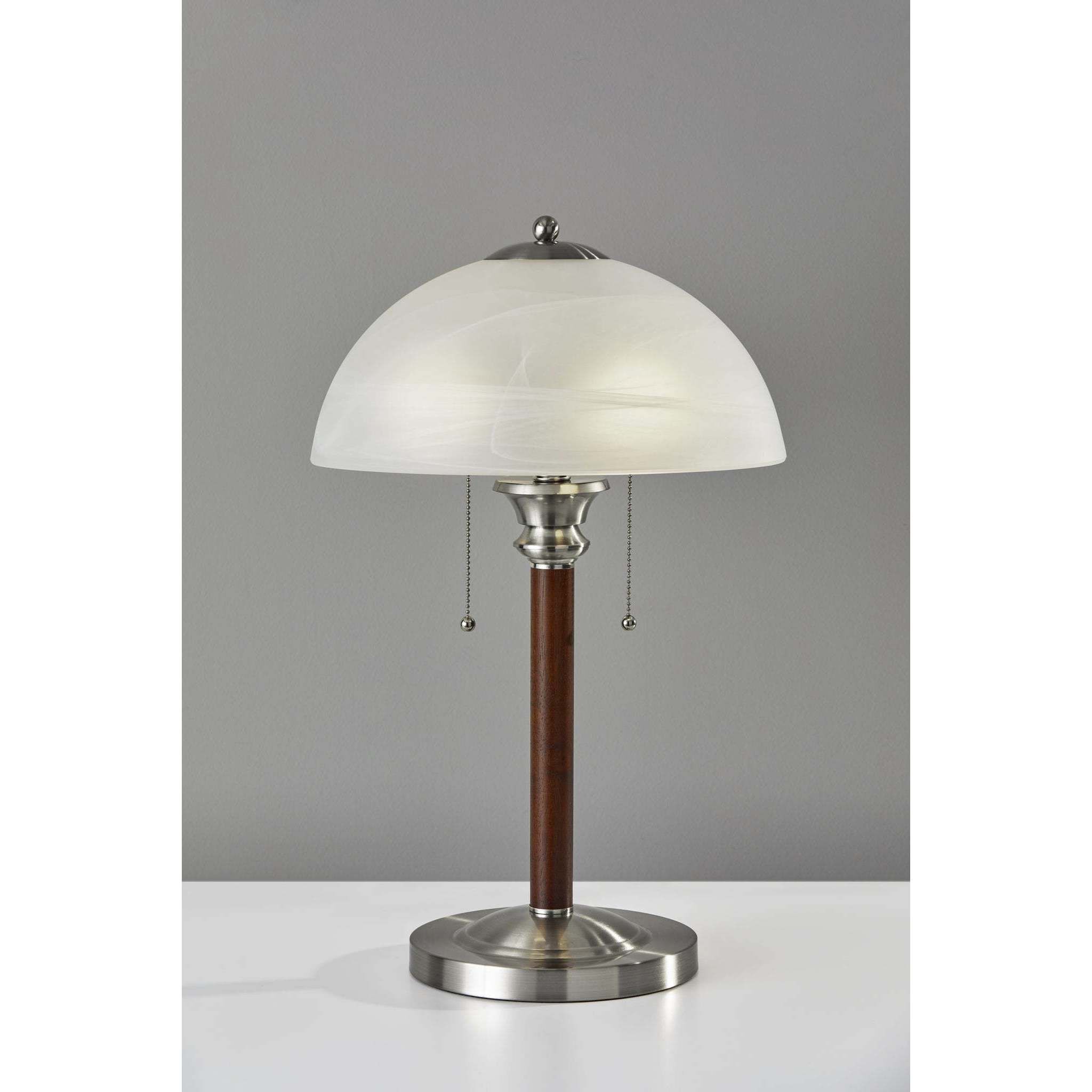 Lexington 22.5 inch 60 watt Walnut Table Lamp Portable Light