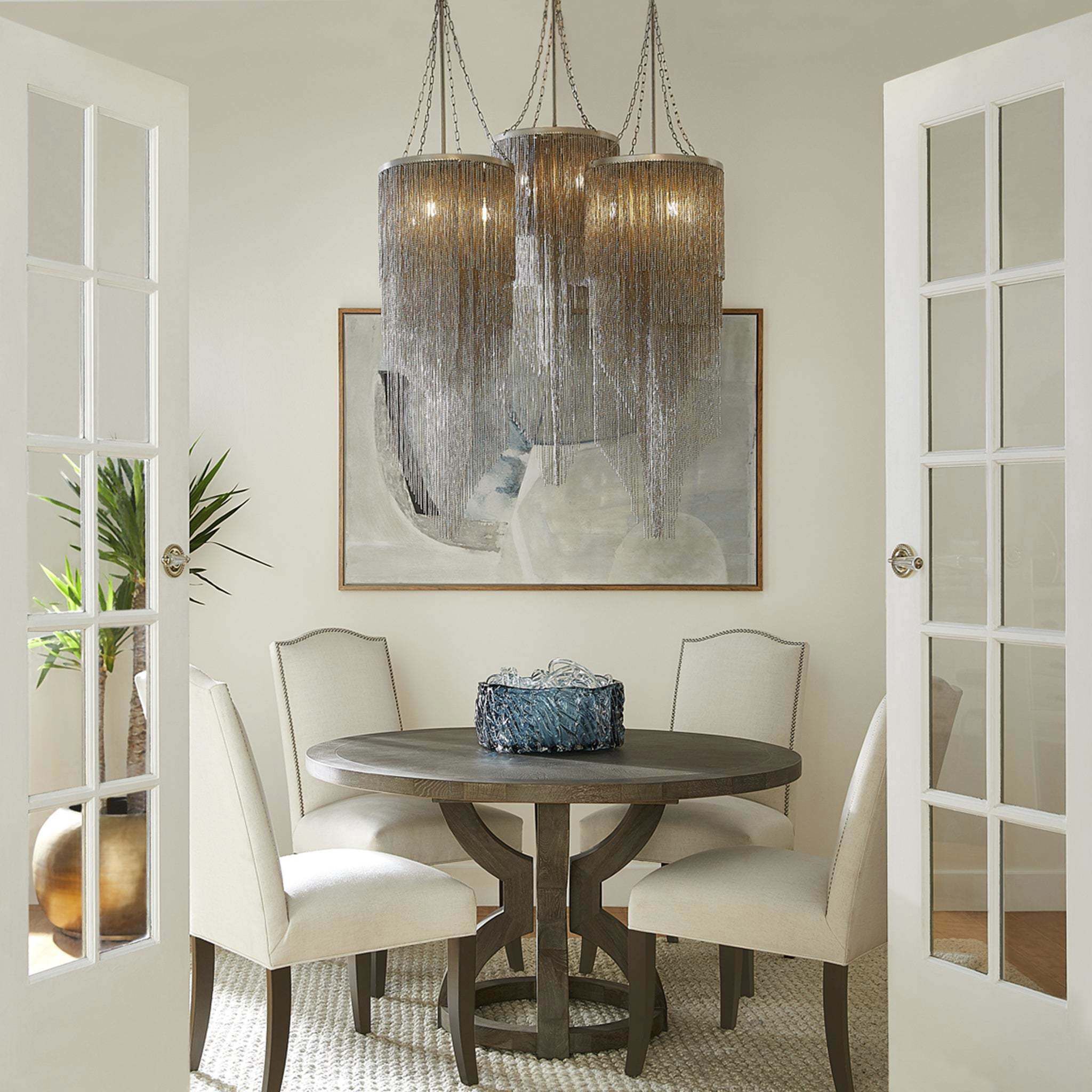 Zeno 52 X 52 inch Washed Oak Dining Table