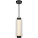 Alai LED 4.13 inch Urban Bronze/Ribbed Glass Pendant Ceiling Light