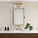 Lightweave 2 Light 15 inch Satin Brass Vanity Light Wall Light