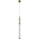 Main St. LED 5 inch Brushed Brass Pendant Ceiling Light