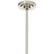 Artemis 1 Light 8 inch Polished Nickel Pendant Ceiling Light in Champagne Glass