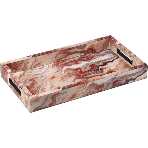 Interstellar Red Swirl Tray