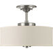 Inspire LED LED 13 inch Brushed Nickel Semi-Flush Mount Ceiling Light, Progress LED