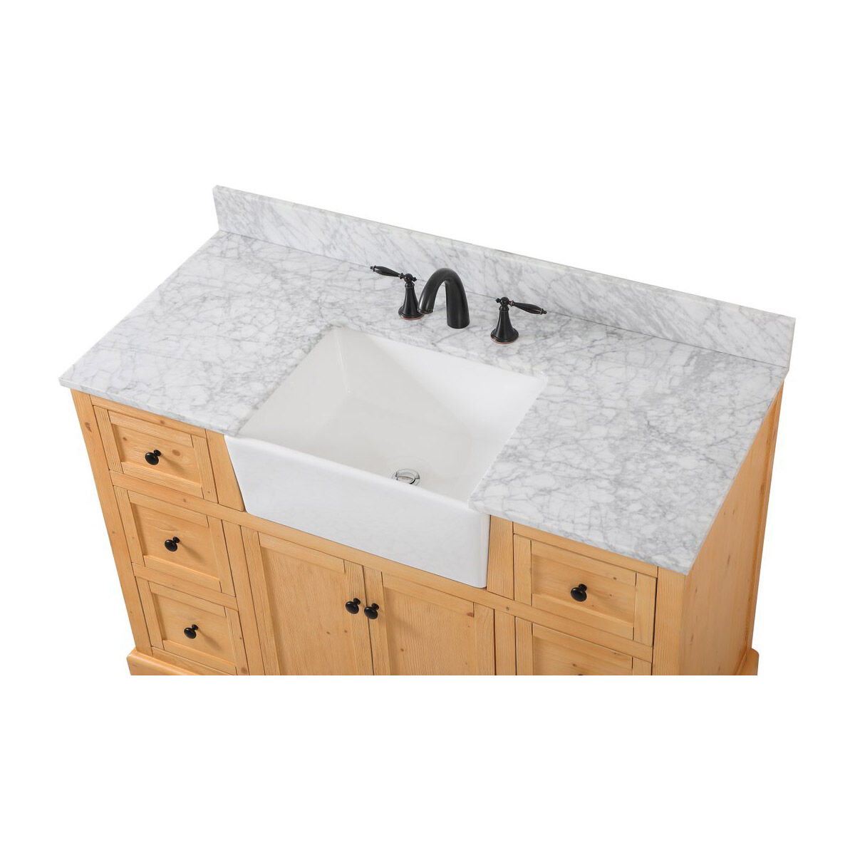 Franklin 48 X 22 X 35 inch Natural Wood Bathroom Vanity Cabinet