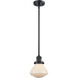 Franklin Restoration Olean LED 6.75 inch Matte Black Mini Pendant Ceiling Light in Matte White, Franklin Restoration