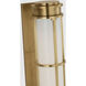 Chapman & Myers Gracie LED 4.75 inch Antique-Burnished Brass Linear Sconce Wall Light