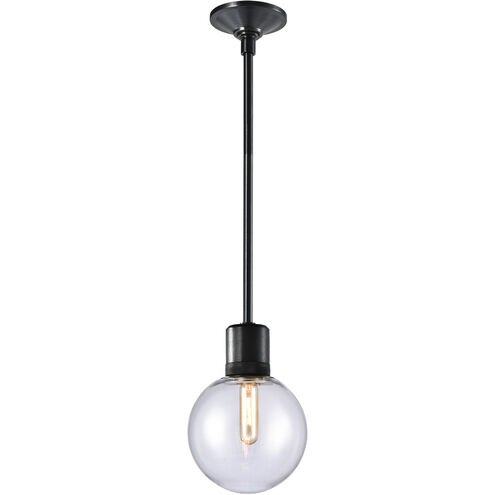 Zigrina 1 Light 7.88 inch Satin Brushed Black Pendant Ceiling Light