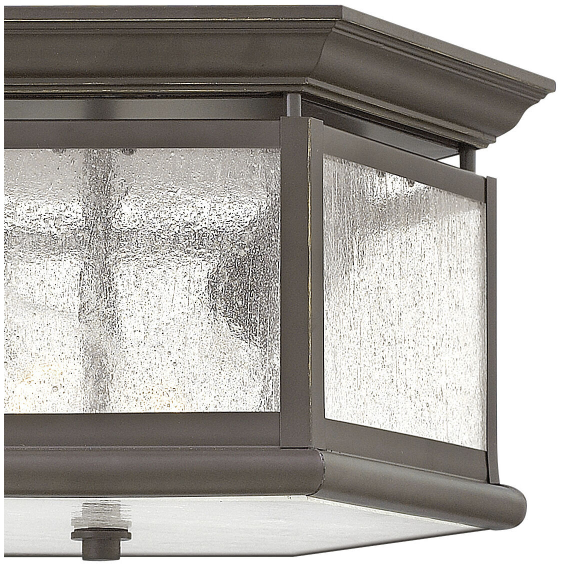 Estate Series Edgewater 2 Light 13 inch Oil Rubbed Bronze Outdoor Flush Mount