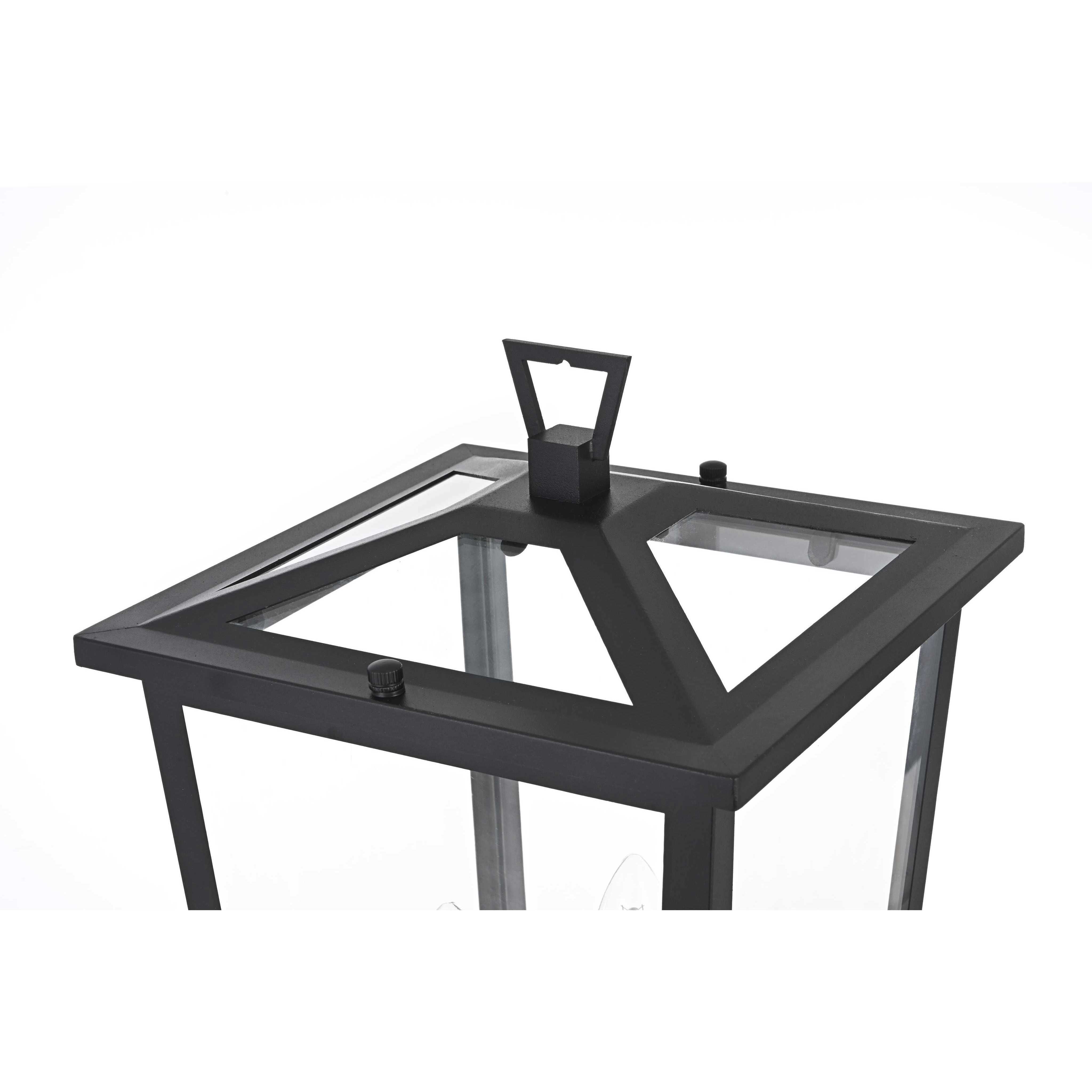 Cayman 3 Light 20.5 inch Black Outdoor Post Light