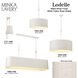 Lodelle 4 Light 48 inch Matte White Island Chandelier Ceiling Light