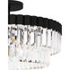 Starlight 4 Light 18.5 inch Matte Black Semi-Flush Mount Ceiling Light, Large