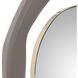 Abstract Balance 32.5 X 29 inch Gray/Gold Mirror