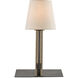 Oldknow 16 inch 25 watt Polished Concrete/Aged Steel Bookcase Lamp Portable Light
