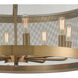 Line in the Sand 8 Light 24 inch Satin Brass Chandelier Ceiling Light