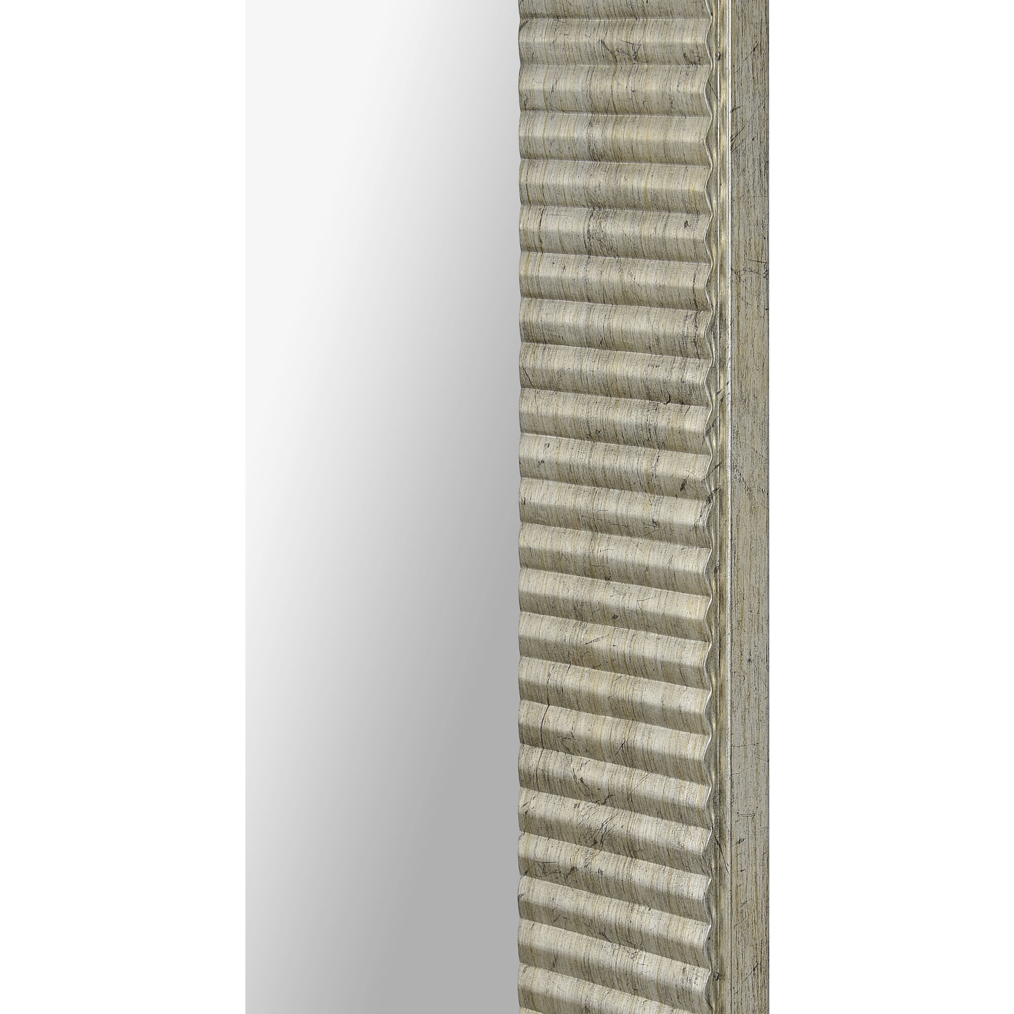 Leda 36 X 24 inch Antique Silver Wall Mirror