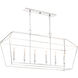 Aviary 6 Light 54 inch Polished Nickel Island Chandelier Ceiling Light 