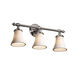 Limoges 3 Light 23 inch Brushed Nickel Bath Bar Wall Light in Waves