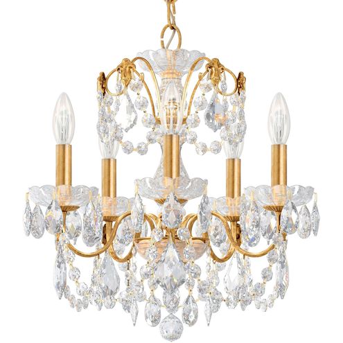 Century 5 Light 17 inch Heirloom Gold Chandelier Ceiling Light