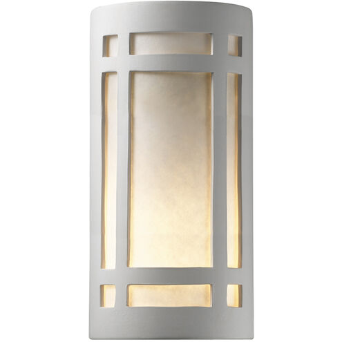 Ambiance LED 11 inch Celadon Green Crackle Wall Sconce Wall Light in 2000 Lm LED, Really Big