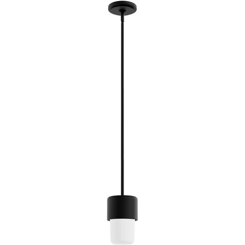 Station 1 Light 5 inch Natural Black Iron Mini Pendant Ceiling Light, Mini