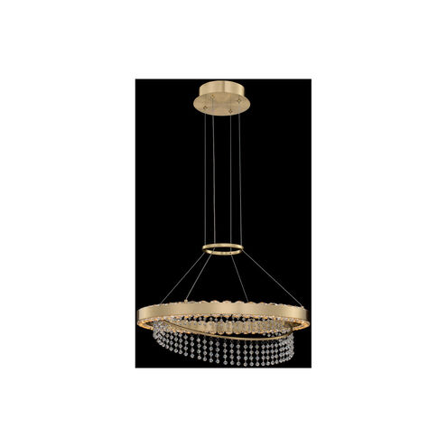 Saturno LED 20 inch Brushed Brass Pendant Ceiling Light