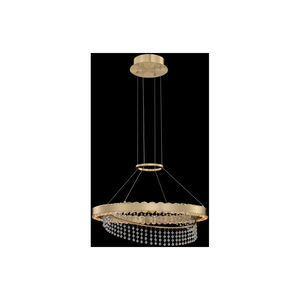 Saturno LED 20 inch Brushed Brass Pendant Ceiling Light