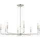 Pallas 8 Light 42.75 inch Polished Nickel Chandelier Ceiling Light