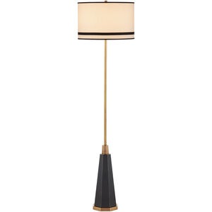 Gieves 64.5 inch 150.00 watt Black/Bronze/Antique Brass Floor Lamp Portable Light