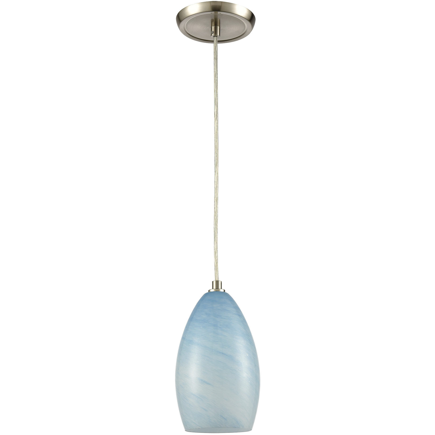 Planetario 1 Light 5 inch Satin Nickel Mini Pendant Ceiling Light