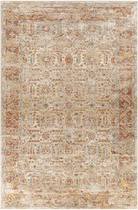 Aspendos 114 X 79 inch Dusty Pink Rug, Rectangle