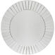 Pleated 23.6 X 23.6 inch Silver Wall Mirror