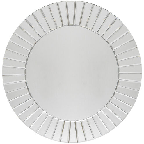 Pleated 23.6 X 23.6 inch Silver Wall Mirror